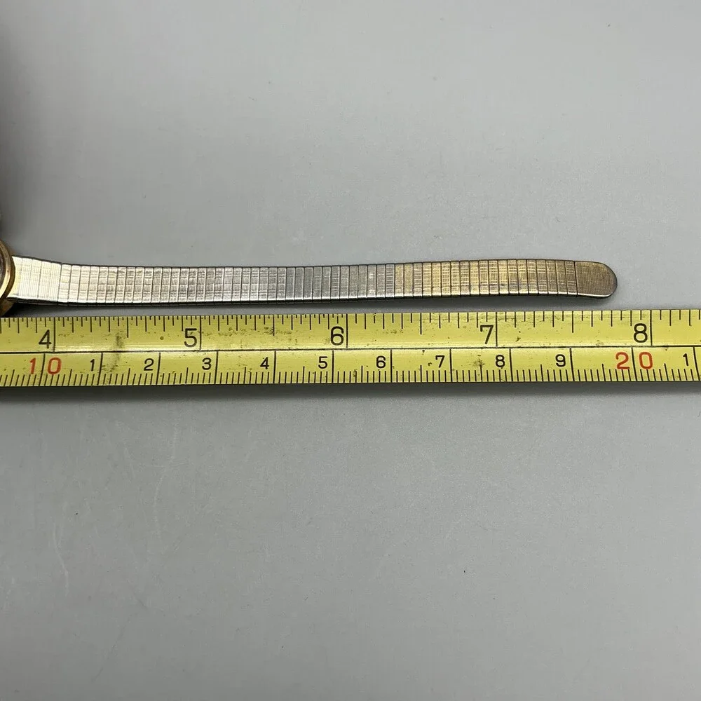 Vintage Timex Womens Watch 18mm Ombre Dial Gold Tone Scratched Manual Wind